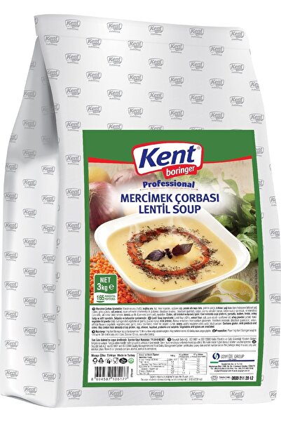 Kent Boringer Mercimek Çorbası 3 Kg