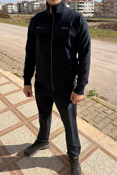 Remsa Spor Ανδρική αθλητική φόρμα Navy Blue - Lycra Combed Cotton 2710