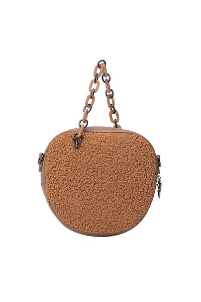 myMo Tasche mit Teddyfell