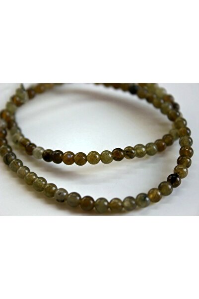 Yasamtohumu حجر اللابرادوريت نصف صفيف 4 مم (طول 18 سم)