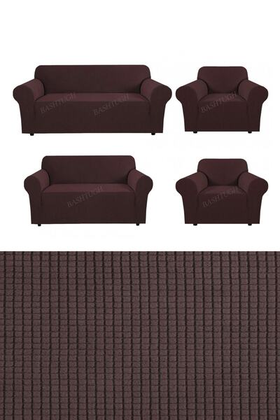 BASHTUGH TİCARET Set de canapea și scaune din Lycra cu elasticitate ridicată ...