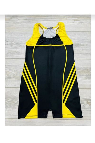 GC GÖKHAN CLUB Girls' Swimsuit with Swim Shorts