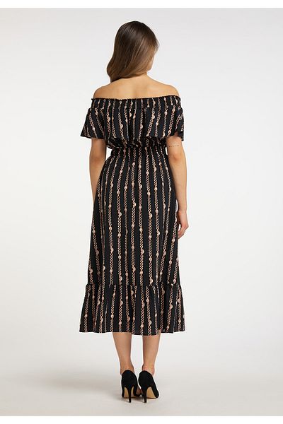 Faina Celoplošný potisk se vzorem Mioki - Maxikleid