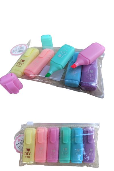 O&S Oyun ve Sanat Eğlen-Üret I Love Diy Pen, Highlighter Coloring Pen, Tatlış Pen