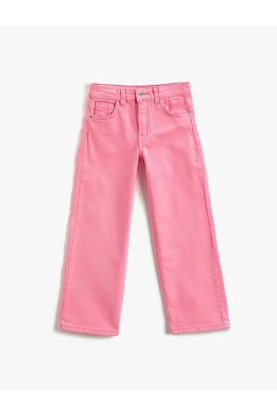 Koton Girl's Jean Trousers Pink 3skg40051ad