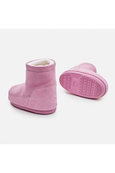 MOON BOOT Pink Ankle Boots for Kids