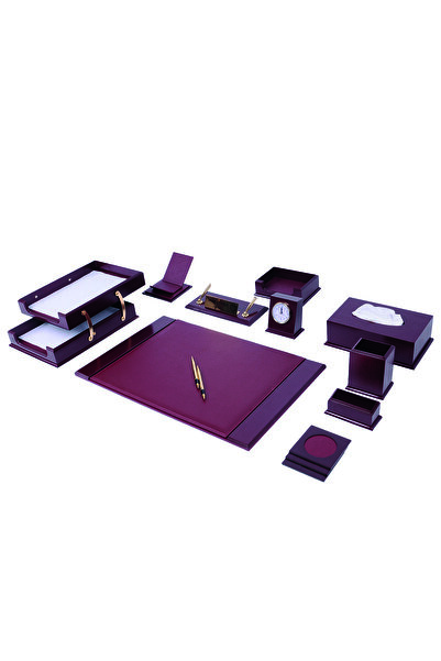 Güner Ofis Prestij Sümen Takımı Bordo 14 Parça