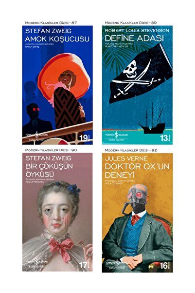 TÜRKİYE İŞ BANKASI KÜLTÜR YAYINLARI Amok Koşucusu + Define Adası + Doktor Ox'...