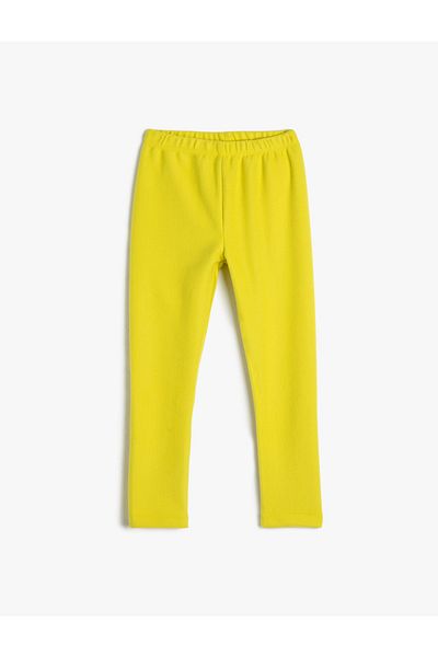 Koton Leggings mit weicher, strukturierter, gerippter, elastischer Taille