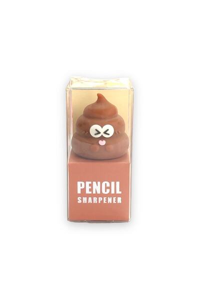 Maxx Kk-7111 Poop Figürlü 3d Silikon Kalemtraş - Renkli