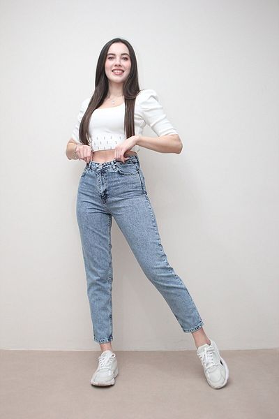 Trn JNS Colorfast Snow Mom Jeans Γυναικείο Boyfriend Ψηλόμεσο Power Lycra Παντελόνι