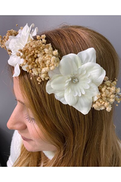 Şeker Tadında Tasarımlar Coroana de maternitate albă cu chipsuri de Şebboy