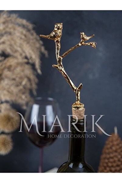 MIARIK DESIGN & DEKORASYON Dalda Kuş Şışe Mantar , Şarap Mantarı , Şarap Tıpa...