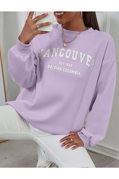 My Blog Φούτερ Vancouver με στάμπα Oversize