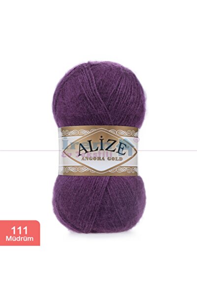 Alize Angora Gold El Örgü Ipi (5 Li Paket) - 111-mürdüm