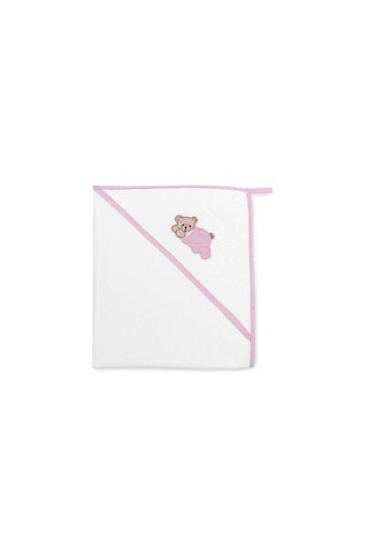 Gül Güler منشفة تجفيف للأطفال مع دمية دب مستلقية