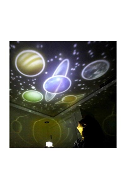 Genel Markalar Dekoratif Diamond Projektör Gece Lambası Gökyüzü, Ay Ve Değişebilen 5 Farklı Model