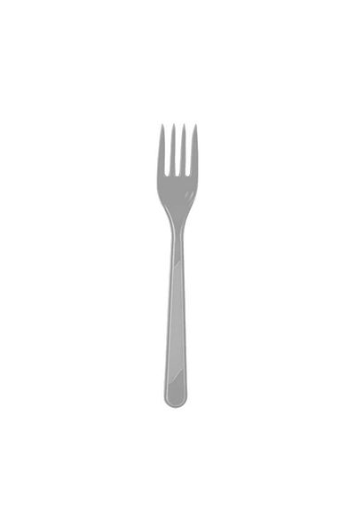 hediyehobihersey Silver Plastic Fork 25 Pieces