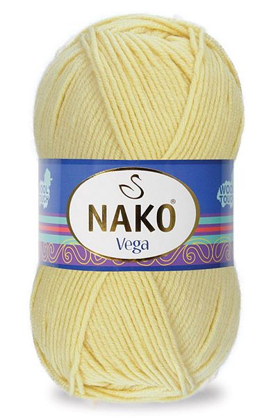 NAKO Vega 11599 Ανοιχτό κίτρινο πλεκτό σχοινί