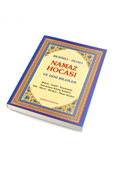 Huzur Yayınevi Resimli Dualı Namaz Hocası ve Dini Bilgiler (Mavi Kapak)