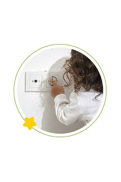 Babyjem Grounded Socket Protector White