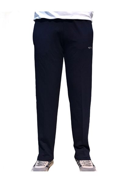 JAGER FABEL Men's Oversize Tracksuit Bottom Cotton Combed Straight Leg Navy Blue 1st Quality