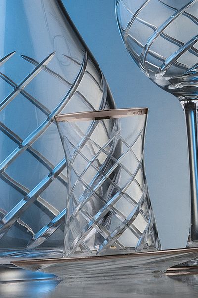 KCD Armonı Platinum 12-Piece Tea Cup Set for 6 People