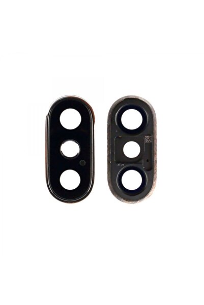 Nettech Teknonet Iphone X Uyumlu Çerçeveli Kamera Camı - Gri