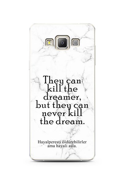 Spoyi Samsung A7 2015 Compatible White Marble Promise Design Phone Case