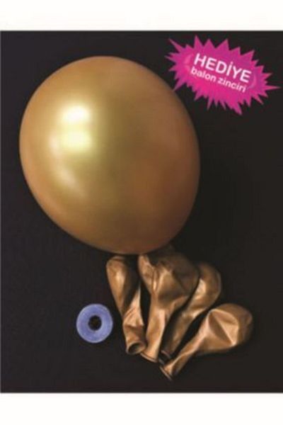 Şeker Adası Gold - Gold - Balloon 100 Pack - Balloon Chain Gift!! --Skradapa130