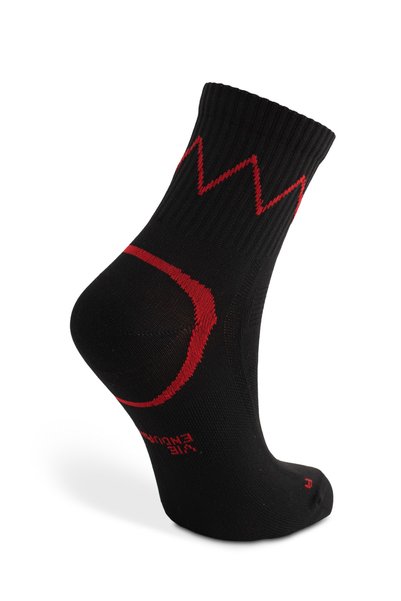 VİE ENDURANCE Unisex Siyah Quarter Prolen Koşu Çorabı