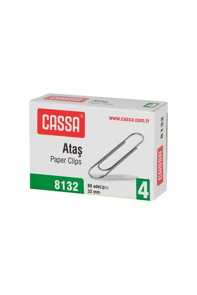 Cassa Paper Clip 32 mm 80 Pieces 12 Boxes
