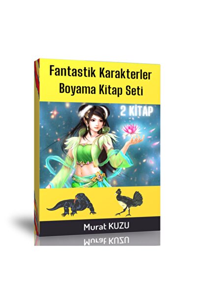 Enine Boyuna Eğitim Fantastic Characters Coloring Book Set