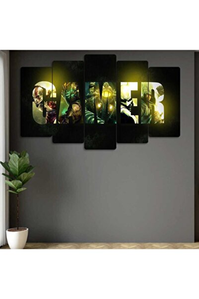 EVLOYA Gamer Tablo 5 Parçalı