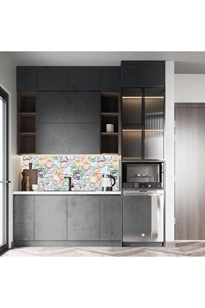 Kolhis 75cmx300 Mutfak Tezgah Arası Folyo Premium Sağlıklı Boya