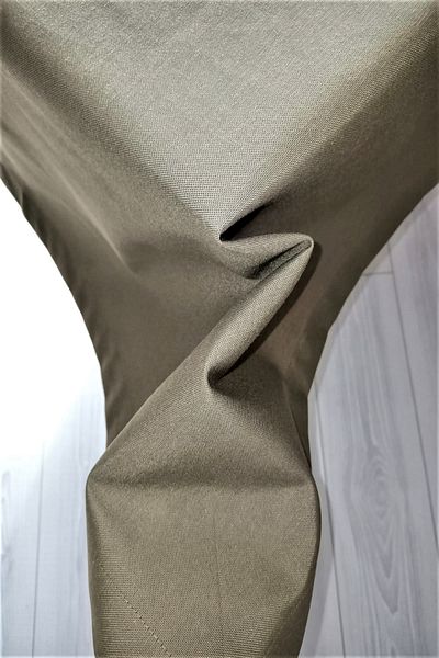 eno concept Linen Textured Khaki Green Tablecloth