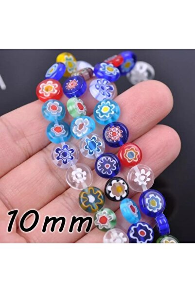 platin hediyelik 1 нитка 10 мм плоских намистин Morano Glass для біжутерії