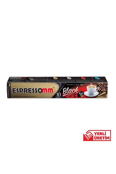 ESPRESSOMM Nespresso Compatible Black Capsule Coffee (10 PCS)