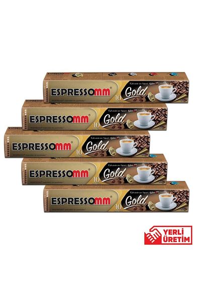 ESPRESSOMM Nespresso Compatible Gold Capsule Coffee (50 PCS)