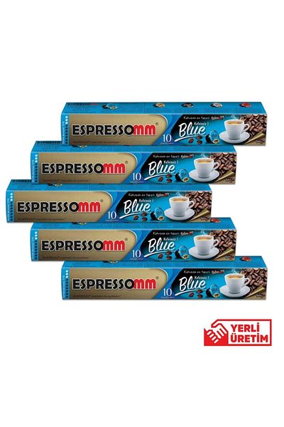 ESPRESSOMM Nespresso Compatible Blue Capsule Coffee - Decaf! (50 PCS)