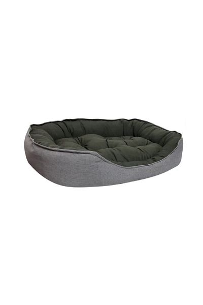 Patili Evler Khaki Oval Dog Bed 55x70 Cm - Soft Form -