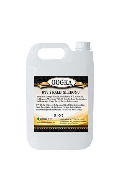 GOGKA Rtv2 Kalıp Silikonu 2 Kğ Süs Eşyası Biblo Heykel Kalıp Silikonu