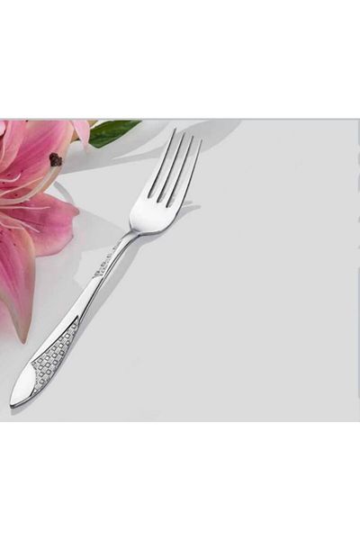 İNTER CELİK Steel Mesh Model 12-Piece Sweet Fork