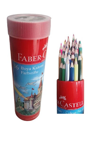 Faber Castell Kuru Boya 36 Renk Teneke Tüp Kuruboya
