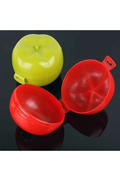 FırsatVar 2 حاوية حمل طعام بلاستيكية على شكل طماطم - مع غطاء