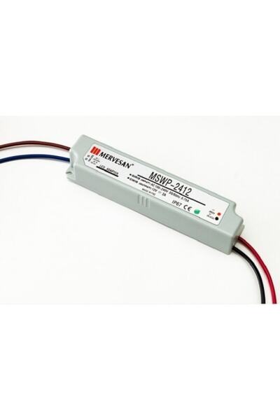 Mervesan Mtwp-24-12 12v 2a (ıp67) Sabit Voltaj Ac/dc (smps) Adaptör