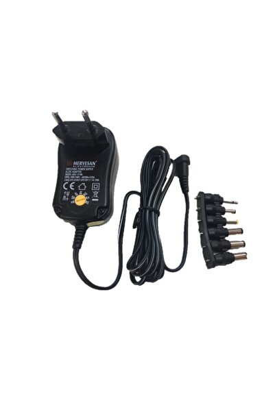 Mervesan Üniversal Tip Kademeli Ac/dc Smps Adaptör Mtu-12km
