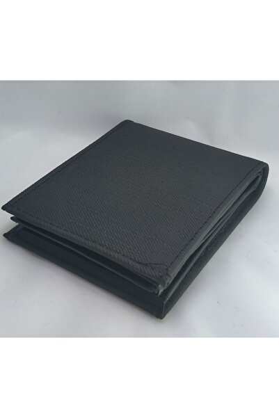 Karalı Deri Erkek Siyah Cüzdan