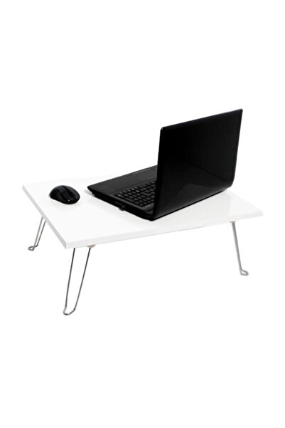 ULUSOY TEKSTİL Kahvaltı Masası Koltuk Kanepe Yatak Sehpası Laptop Sehpa Çalışma Masası Beyaz