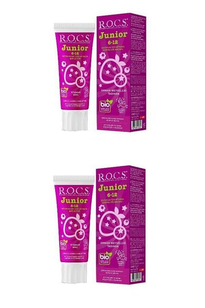 R.O.C.S. معجون أسنان روكس جونيور 6-12 سنة - 60 مل × 2 لفاكهة الغابة